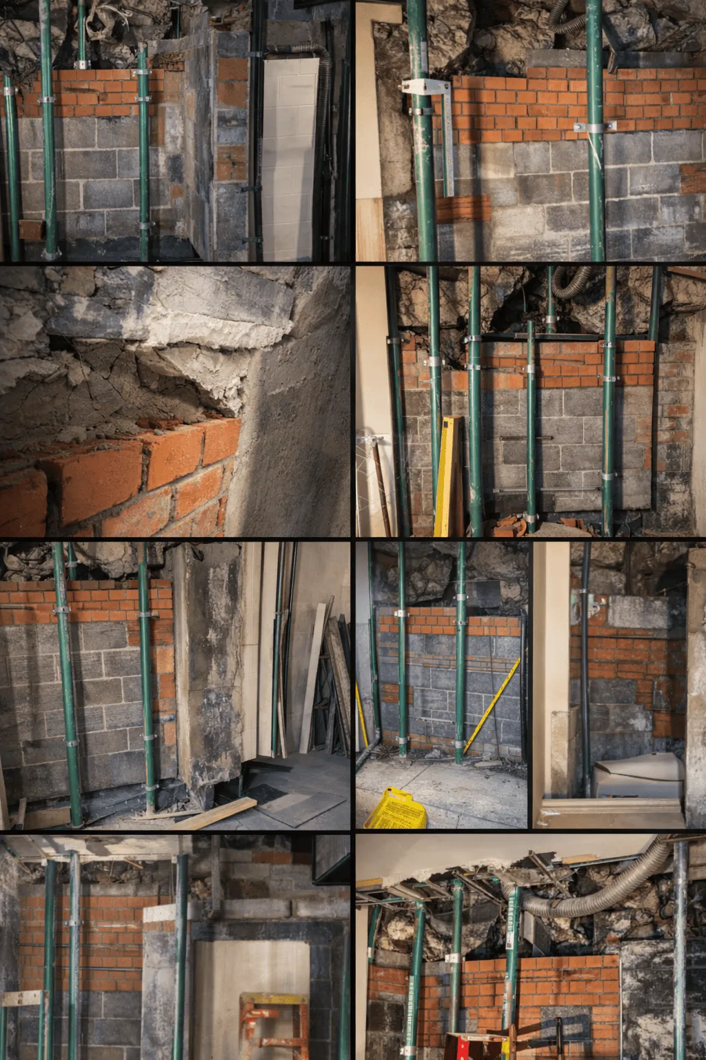Structural propping during alteration work in an Edinburgh property
